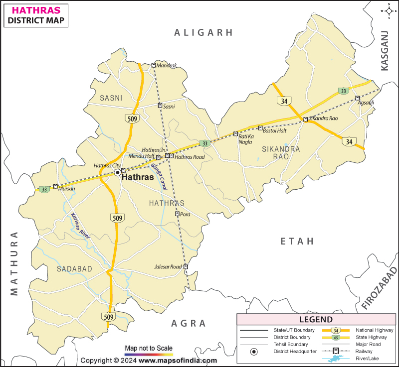 District Map of Hathras