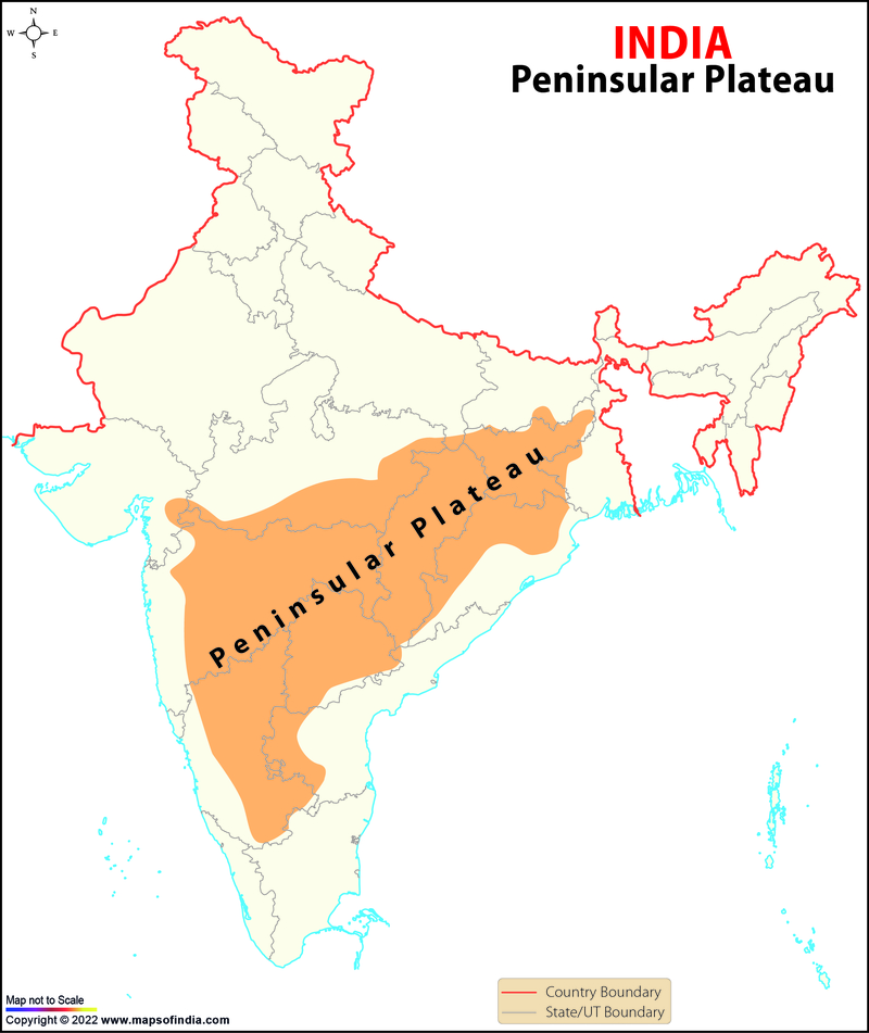 Peninsular Plateau Map
