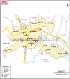 Agra District Map