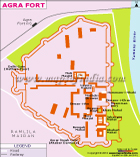 Agra Fort Map