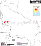 Agra Location Map