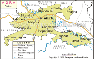 Agra Map
