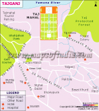 Taj Ganj Map