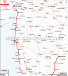 Goa to Ahmedbad Route Map