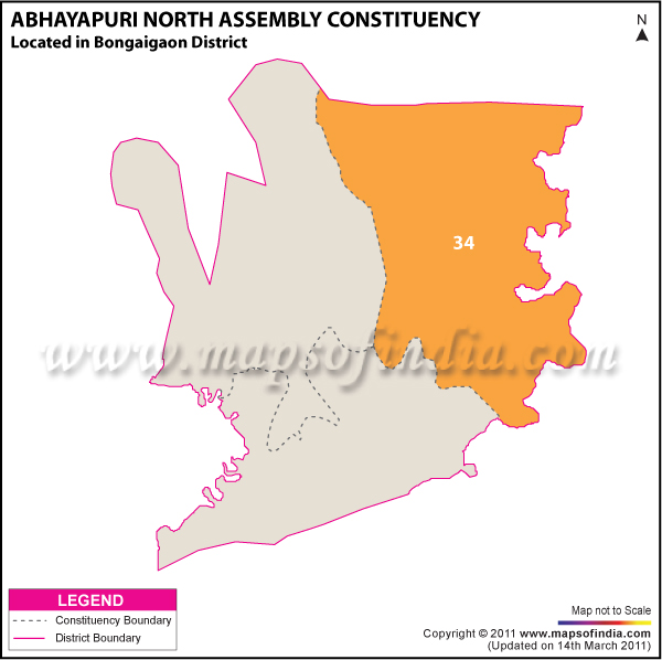 Abhayapuri North (SC) Assembly Constituency Result Map 2011
