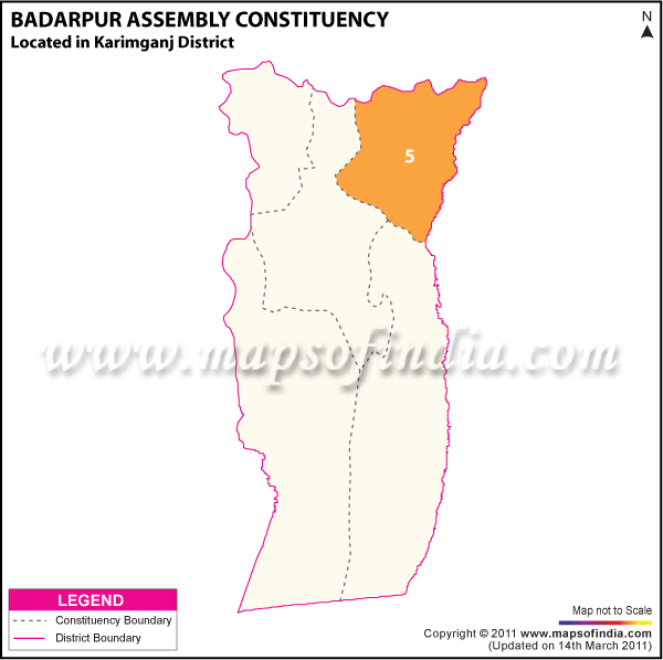 Badarpur Assembly Constituency Result Map 2011