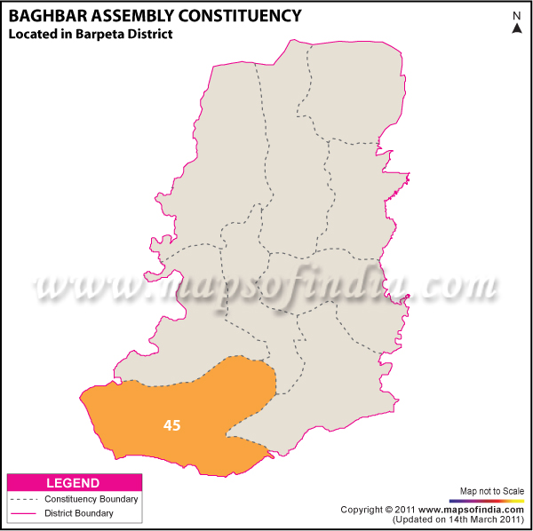 Baghbar Assembly Constituency Result Map 2011