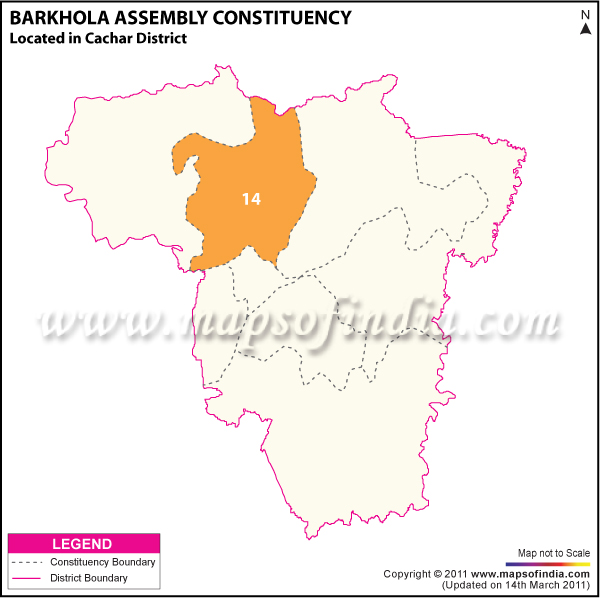 Barkhola Assembly Constituency Result Map 2011