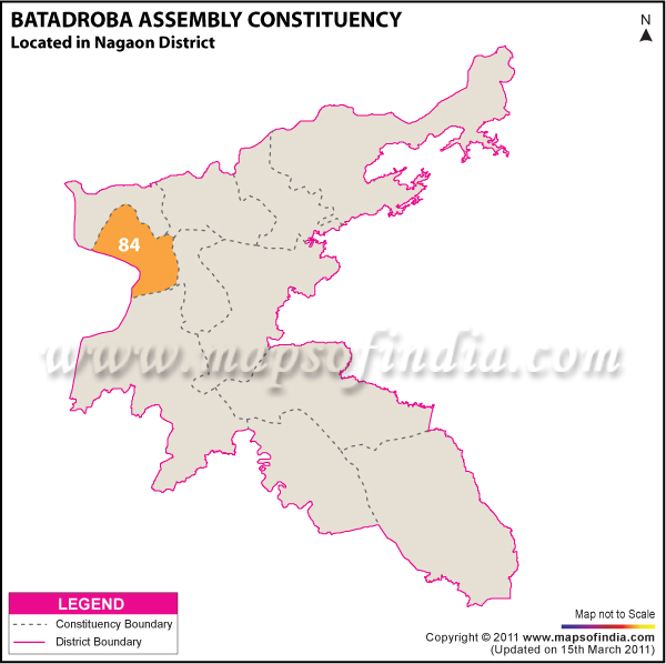 Batadroba Assembly Constituency Result Map 2011