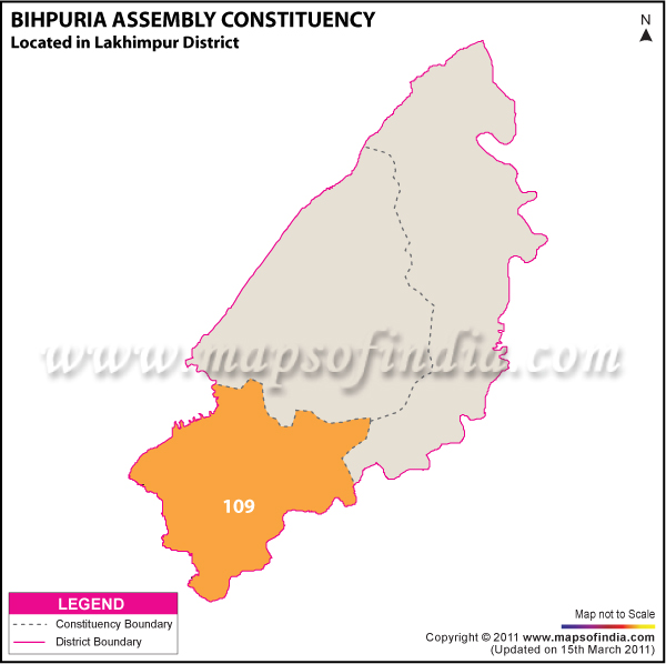 Bihpuria Assembly Constituency Result Map 2011
