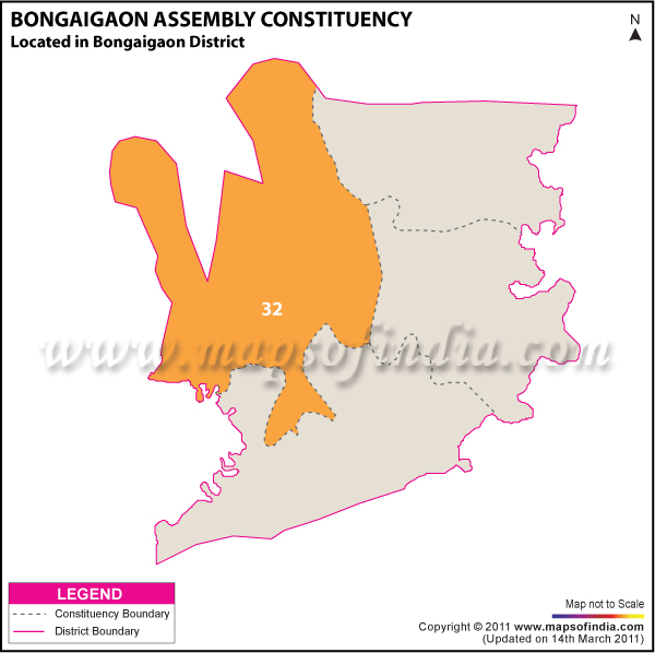 Bongaigaon Assembly Constituency Result Map 2011