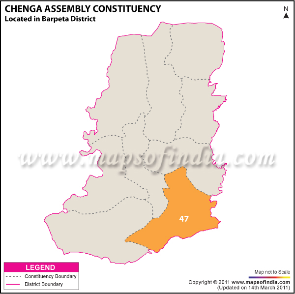 Chenga Assembly Constituency Result Map 2011