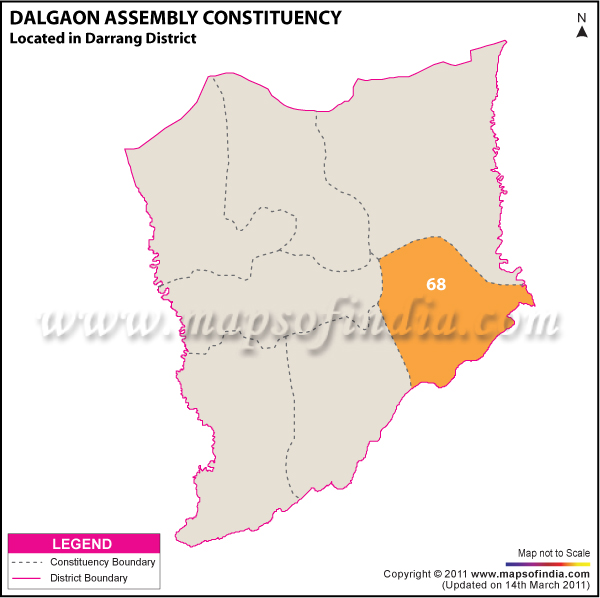 Dalgaon Assembly Constituency Result Map 2011