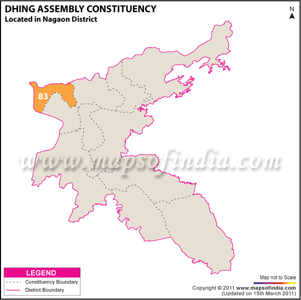 Dhing Assembly Constituency Result Map 2011