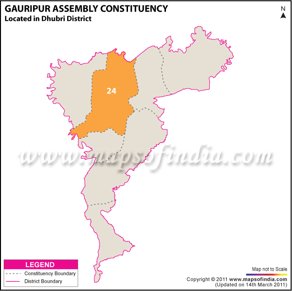 Gauripur Assembly Constituency Result Map 2011