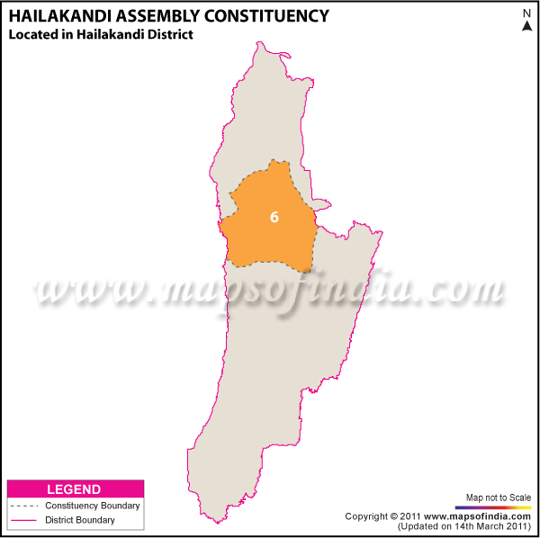Hailakandi Assembly Constituency Result Map 2011