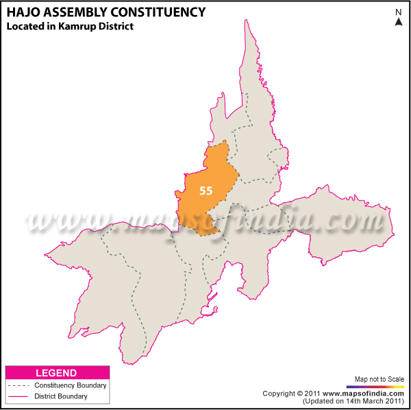 Hajo Assembly Constituency Result Map 2011
