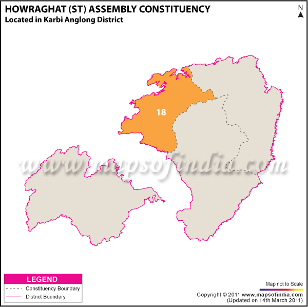 Howraghat (ST) Assembly Constituency Result Map 2011