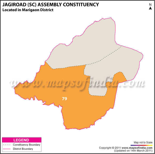 Jagiroad (SC) Assembly Constituency Result Map 2011