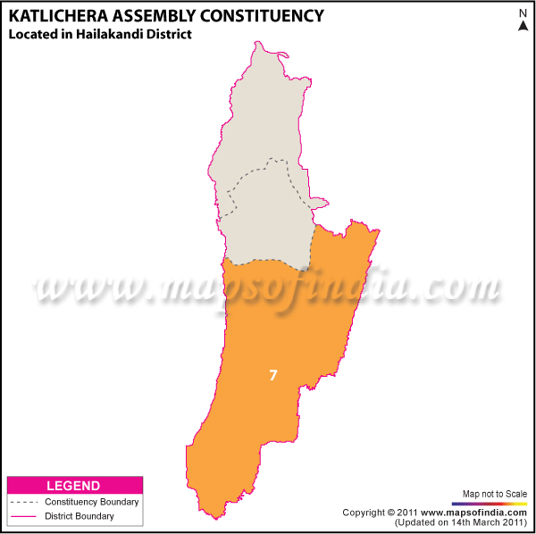 Katlichera Assembly Constituency Result Map 2011