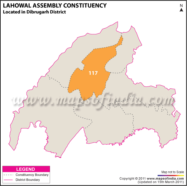 Lahowal Assembly Constituency Result Map 2011
