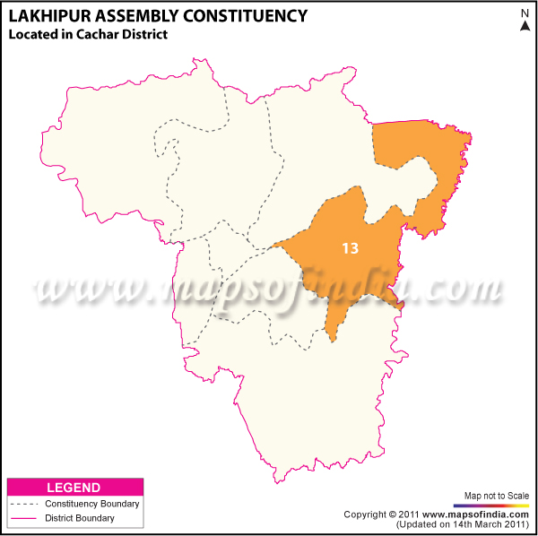 Lakhipur Assembly Constituency Result Map 2011