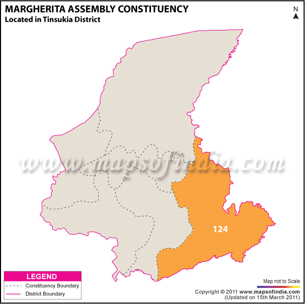 Margherita Assembly Constituency Result Map 2011