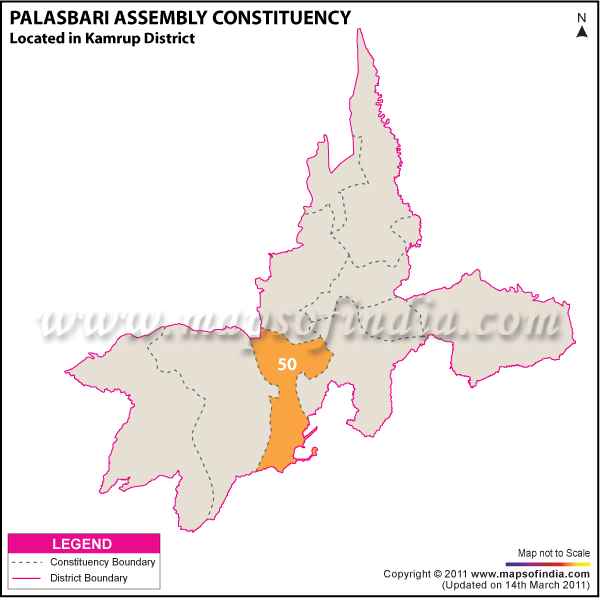 Palasbari Assembly Constituency Result Map 2011
