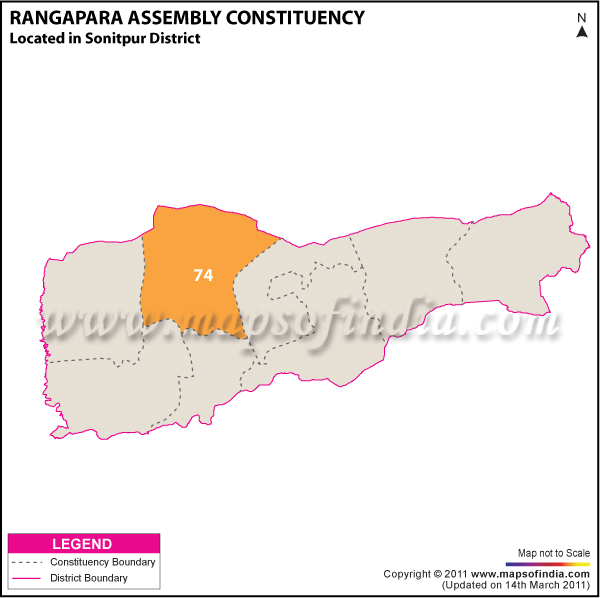 Rangapara Assembly Constituency Result Map 2011