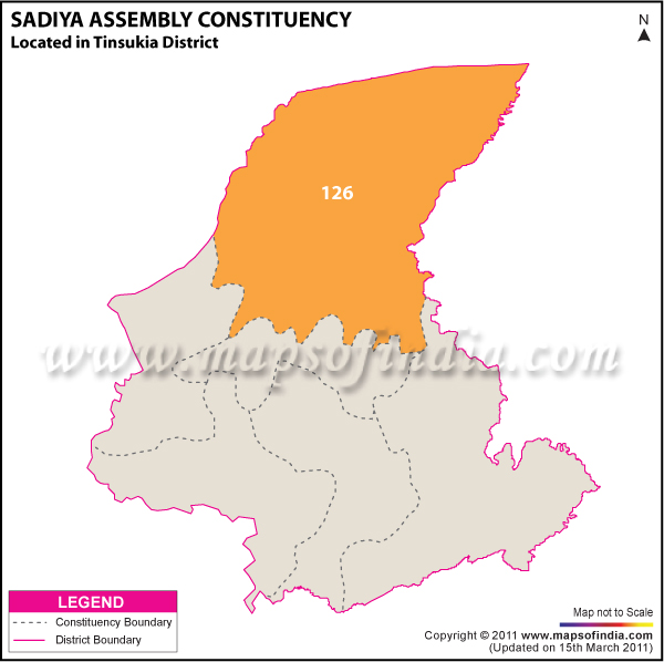 Sadiya Assembly Constituency Result Map 2011