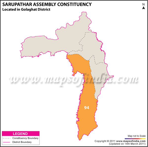 Sarupathar Assembly Constituency Result Map 2011
