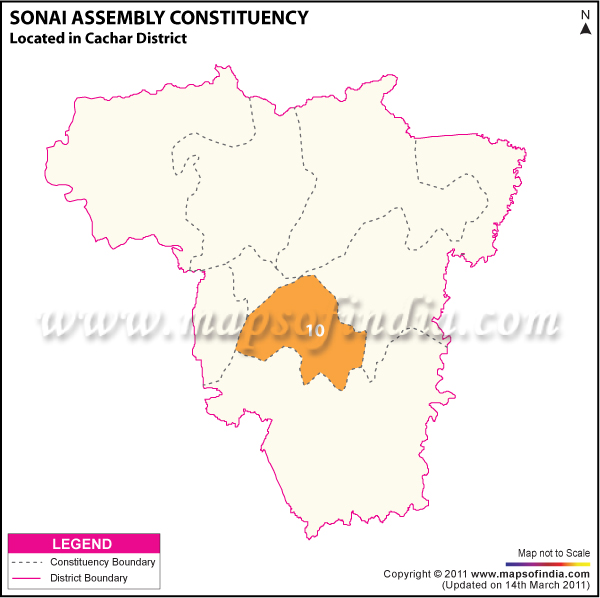 Sonai Assembly Constituency Result Map 2011