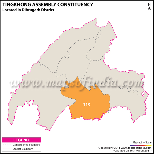 Tingkhong Assembly Constituency Result Map 2011