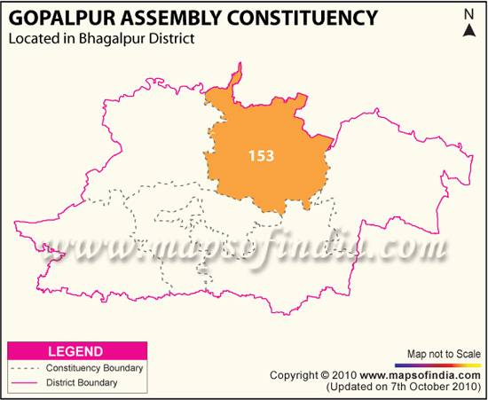 Assembly Constituency Map of Gopalpur