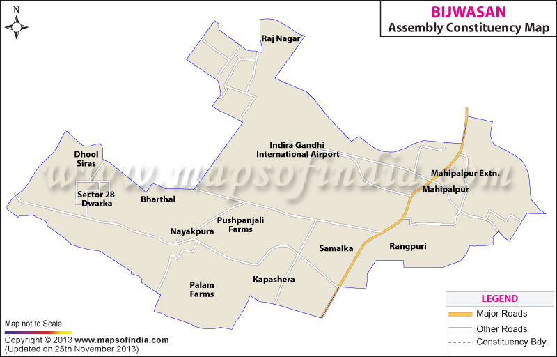Bijwasan Assembly (Vidhan Sabha) Election Results 2015, Constituency