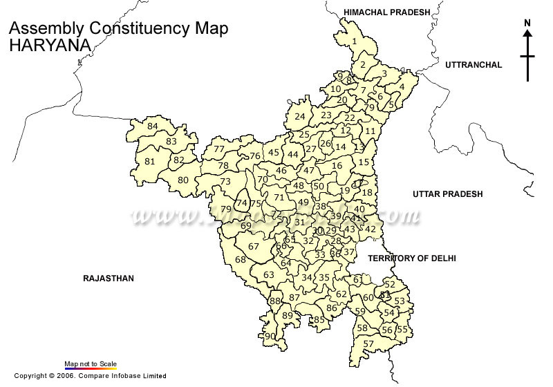 Haryana Assembly Constituency Map