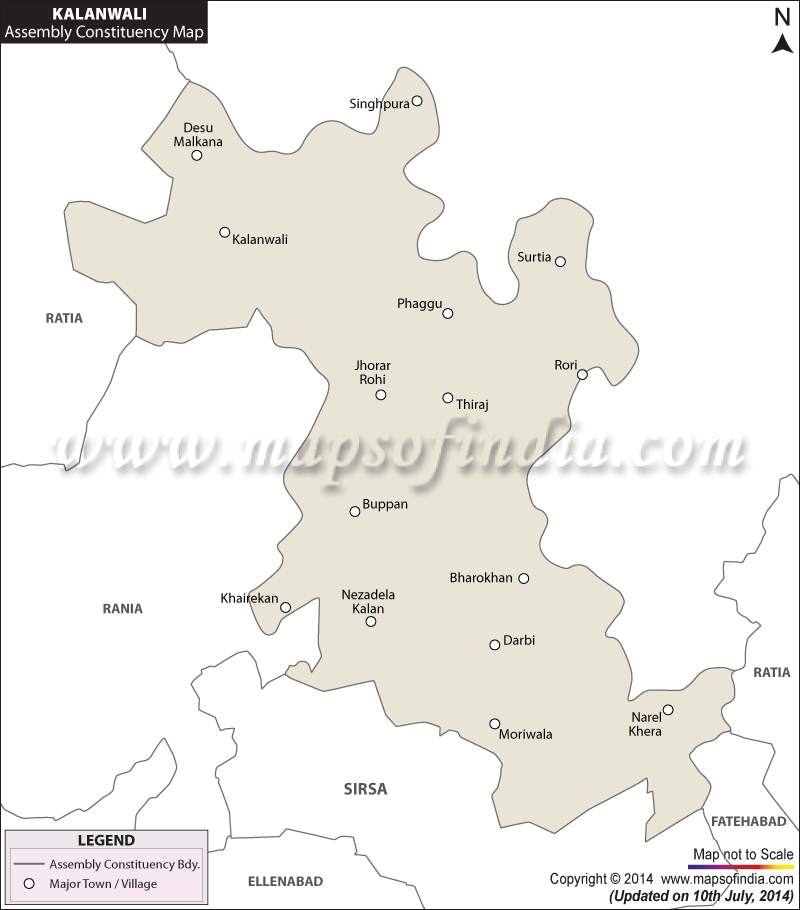 Map of Kalanwali Assembly Constituency