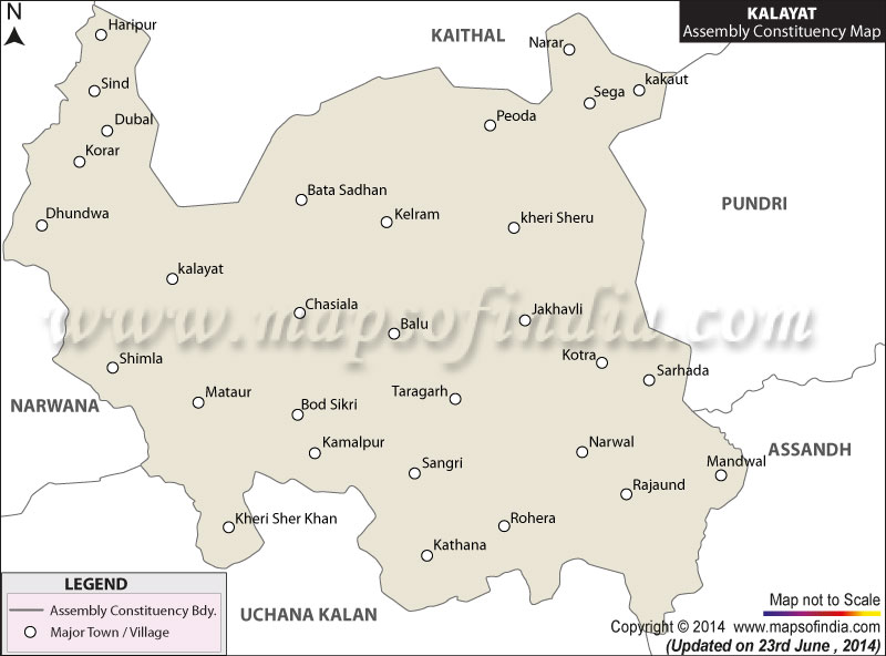 Map of Kalayat Assembly Constituency