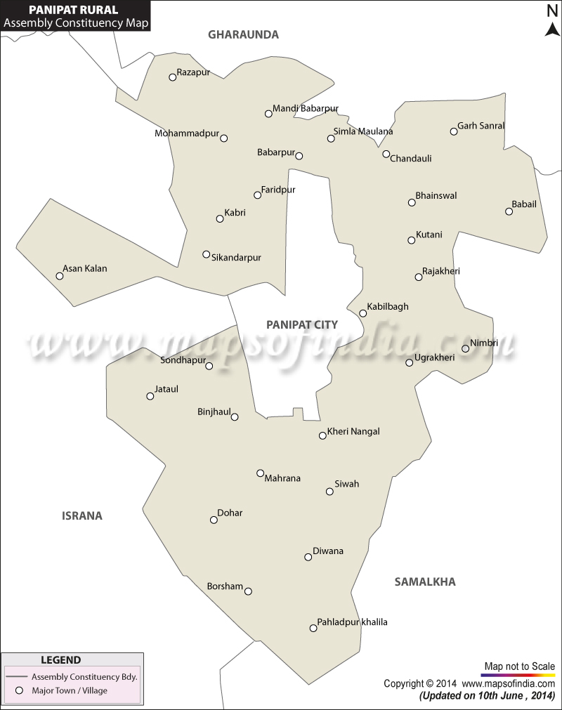 Map of Panipat Rural Assembly Constituency