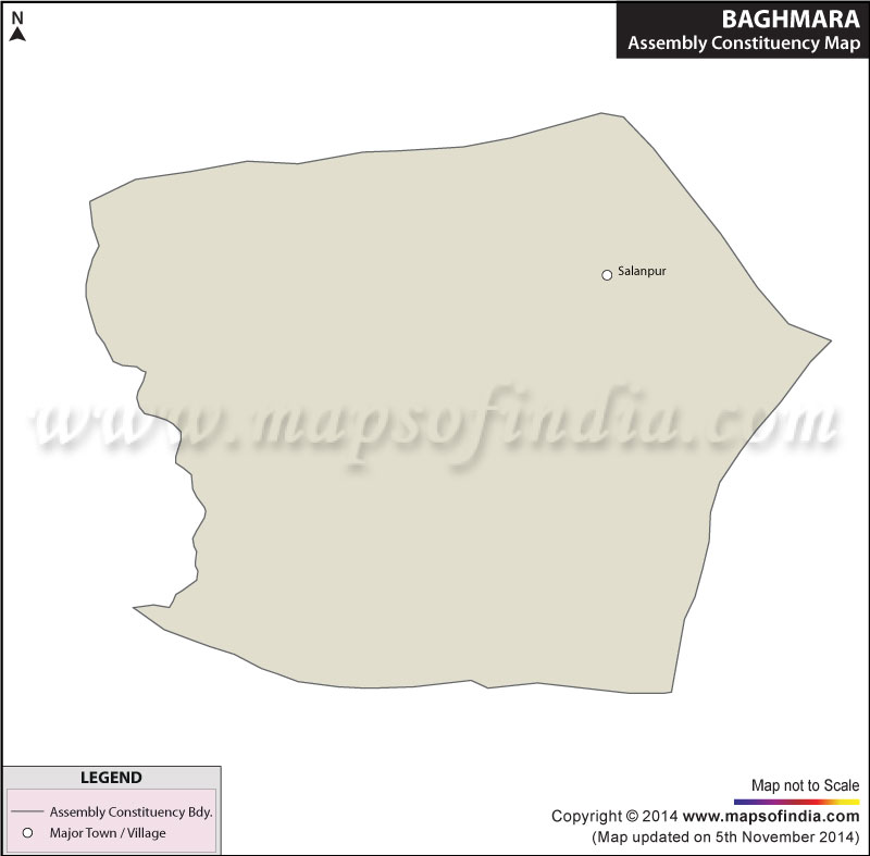 Map of Baghmara Assembly Constituency