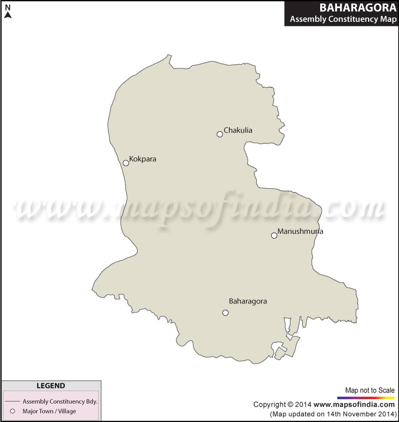 Map of Baharagora Assembly Constituency