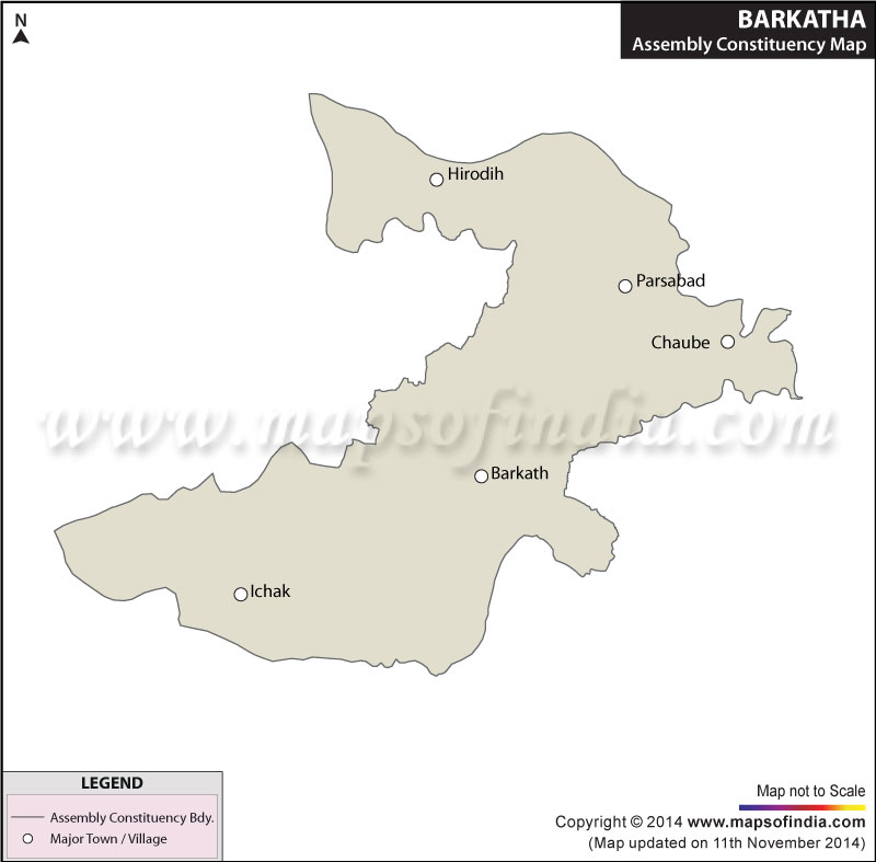 Map of Barkatha Assembly Constituency