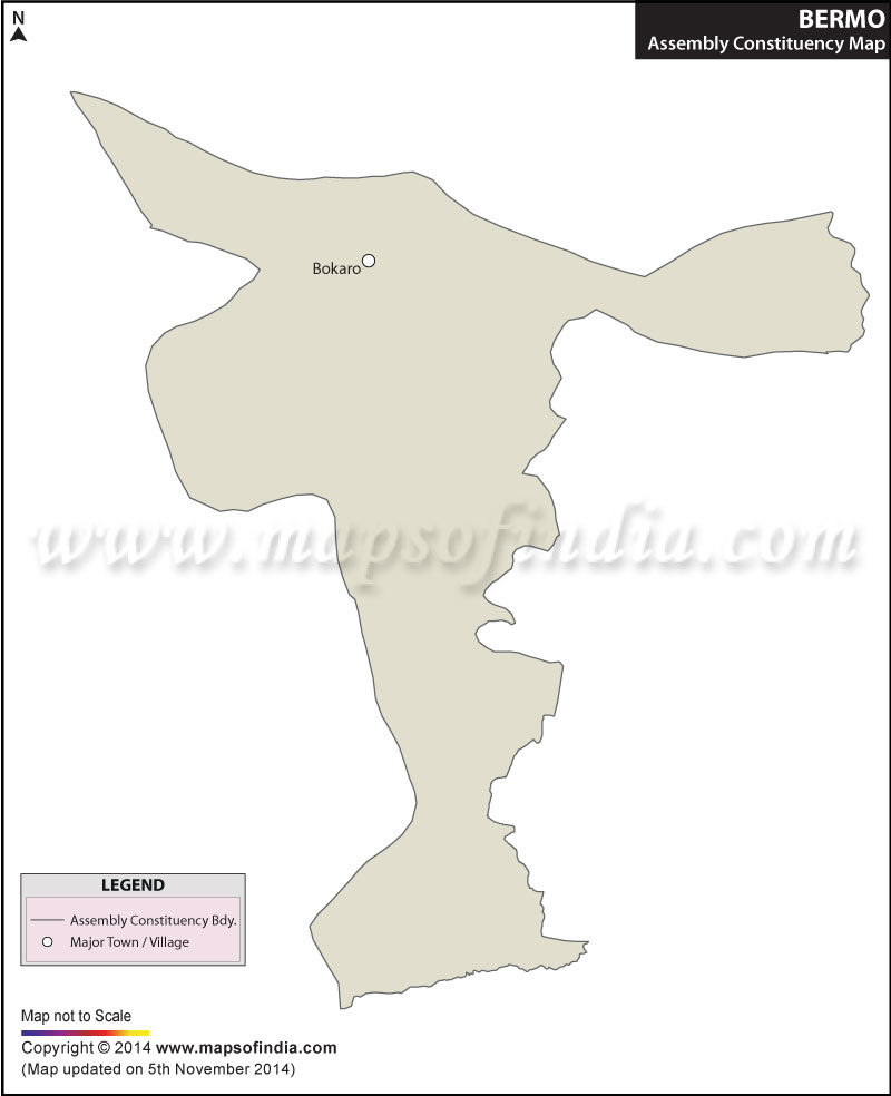 Map of Bermo Assembly Constituency