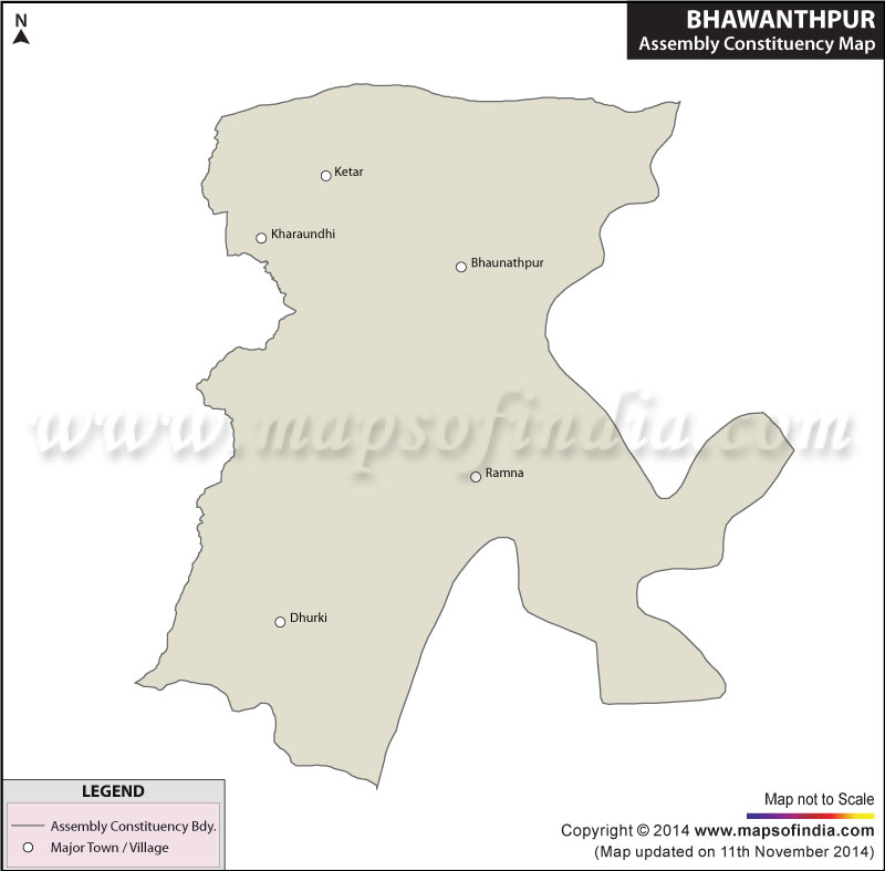 Map of Bhawanathpur Assembly Constituency