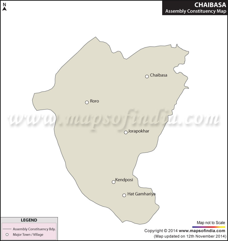 Map of Chaibasa Assembly Constituency