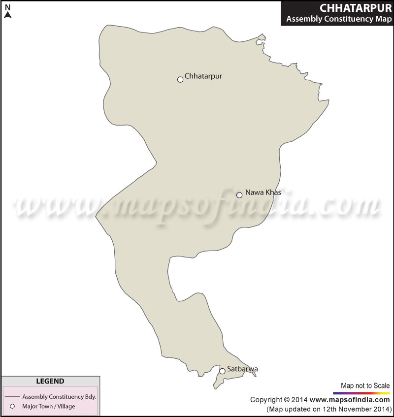 Map of Chhatarpur Assembly Constituency