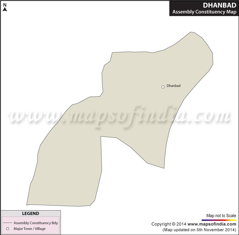 Map of Dhanbad Assembly Constituency