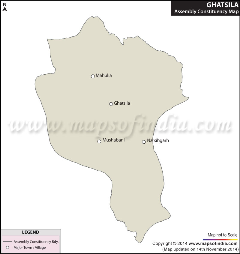 Map of Ghatsila Assembly Constituency