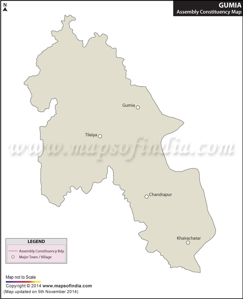 Map of Gomia Assembly Constituency