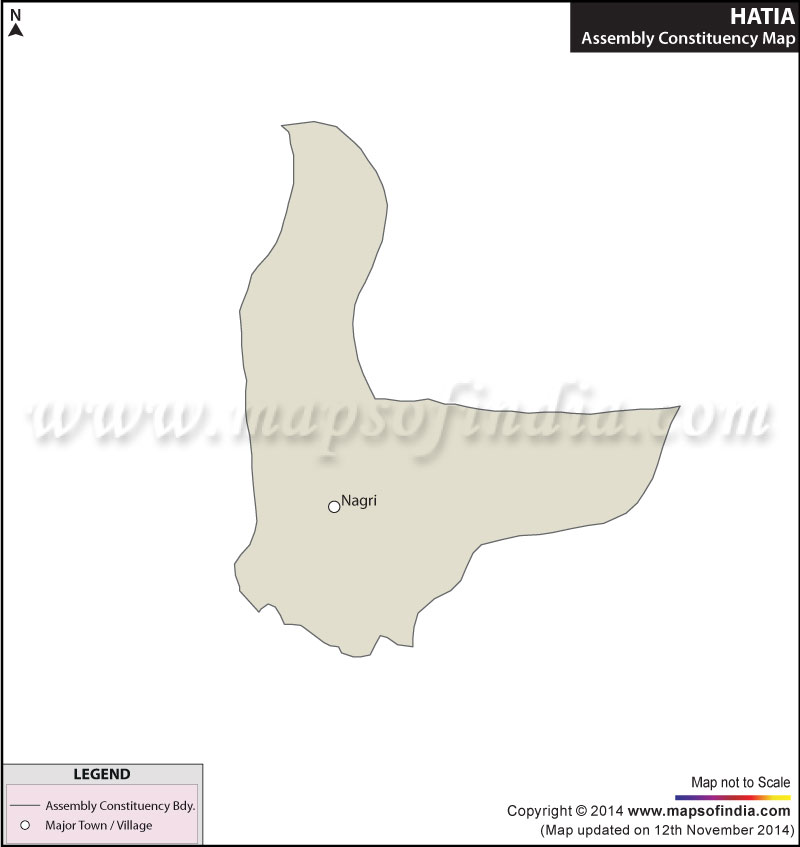 Map of Hatia Assembly Constituency
